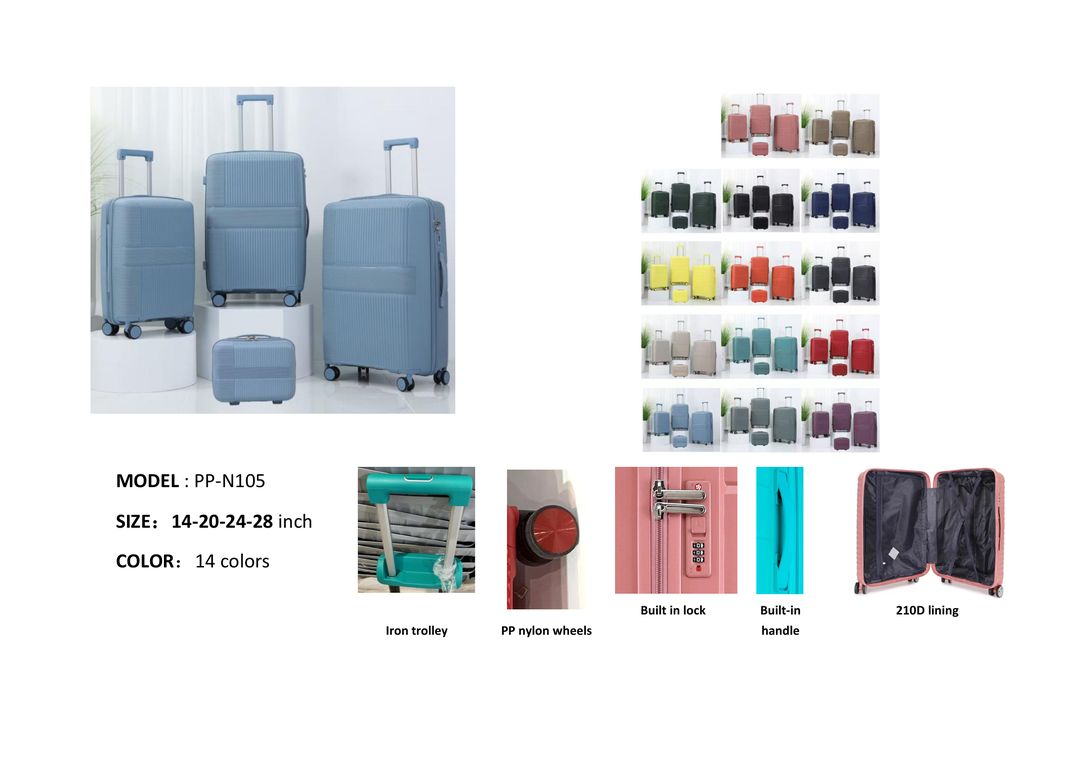 Colorful Trolley Luggage