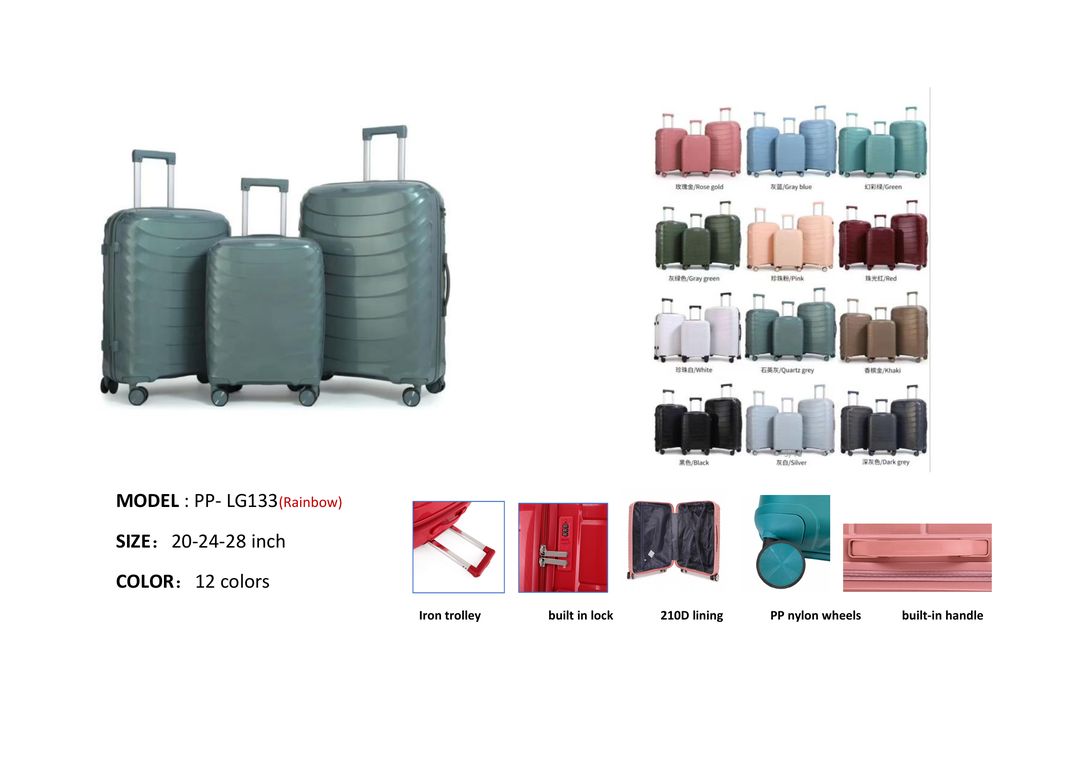 Colorful Trolley Case Set