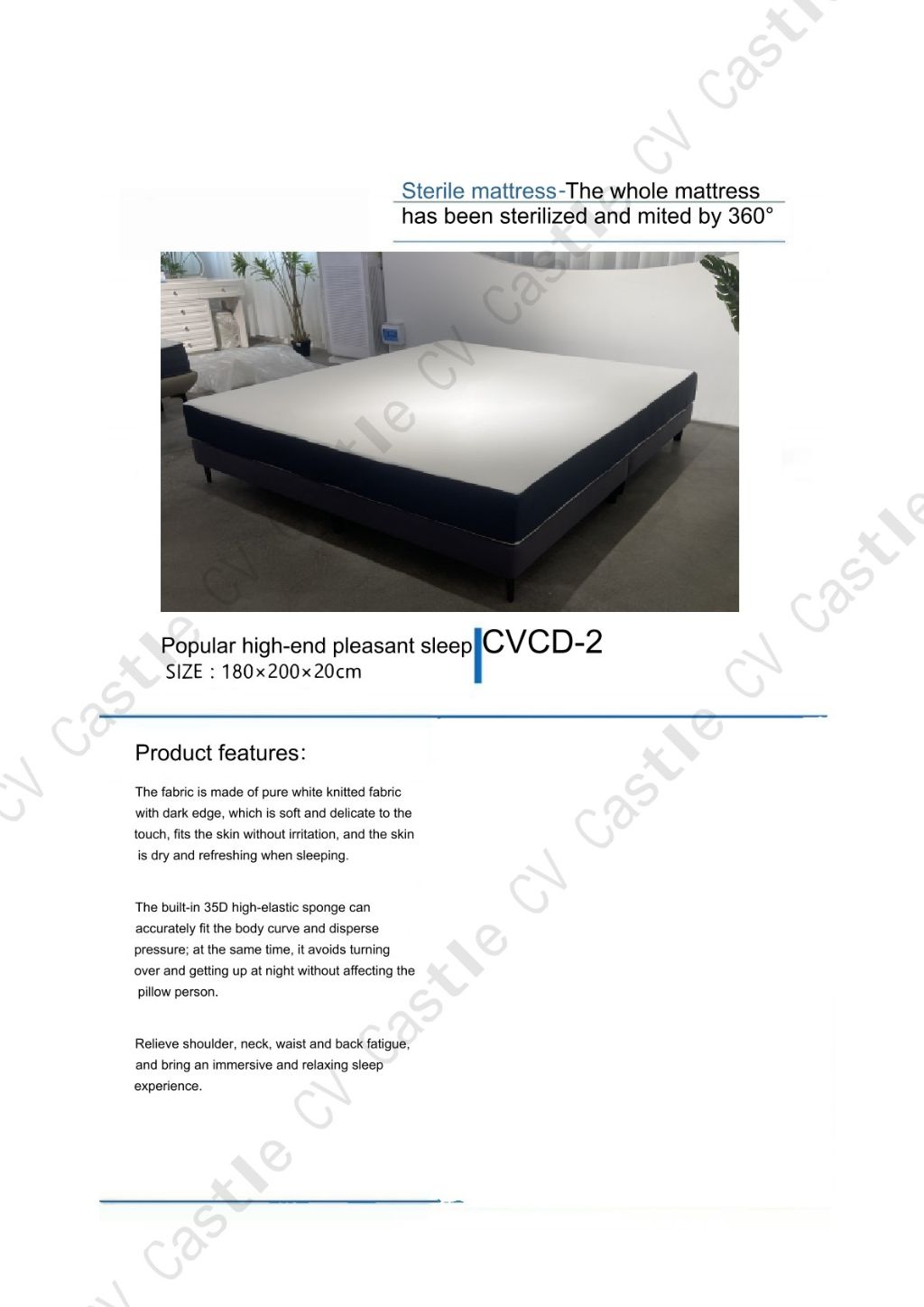Easy Sleep 360-Degree Disinfecting Mattress