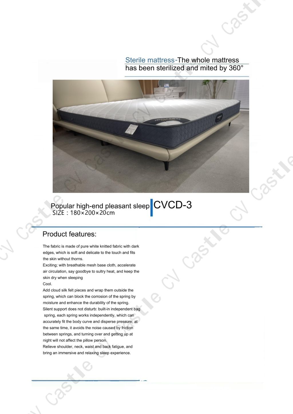 Easy Sleep 360-Degree Disinfecting Mattress