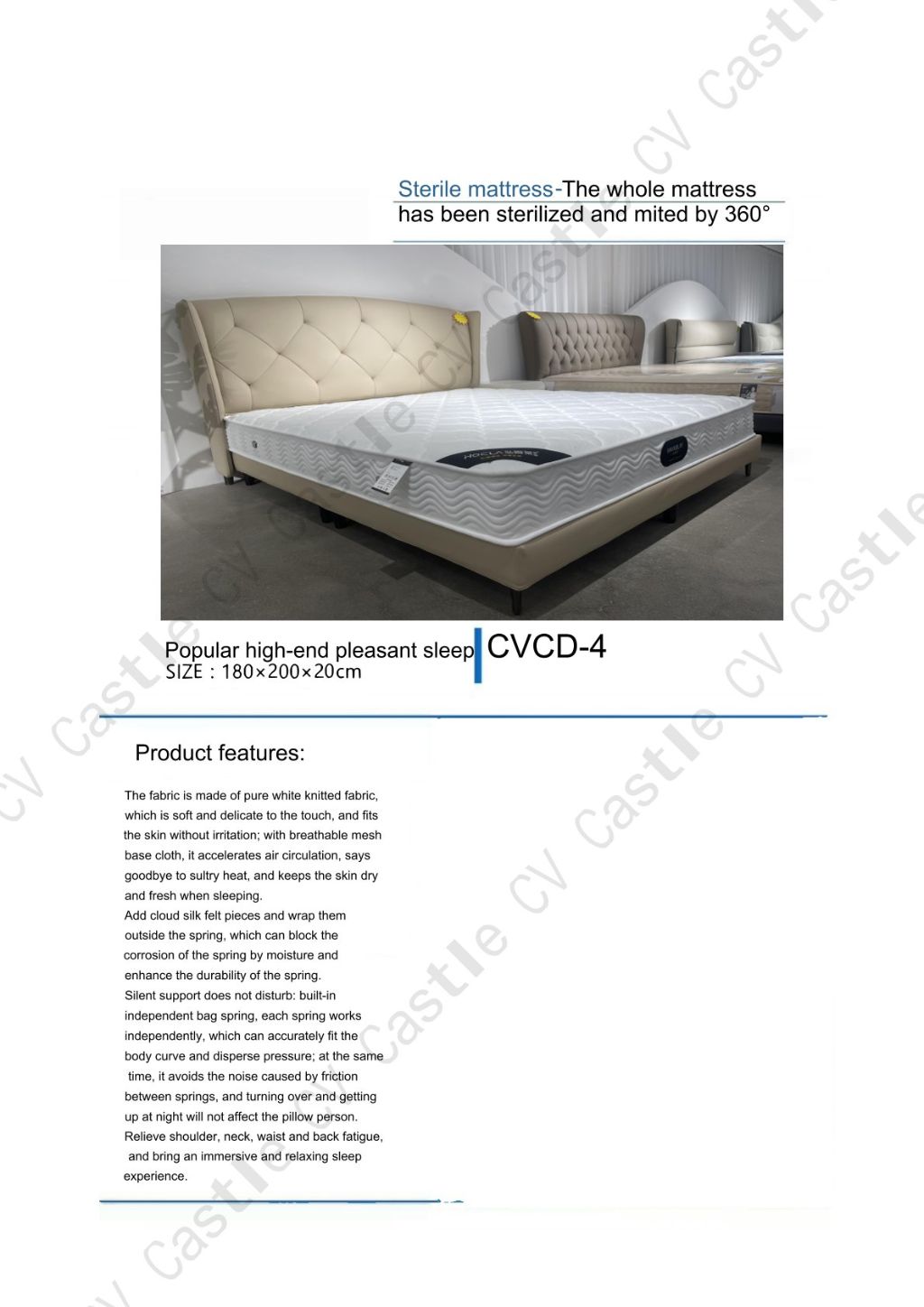 Easy Sleep 360-Degree Disinfecting Mattress