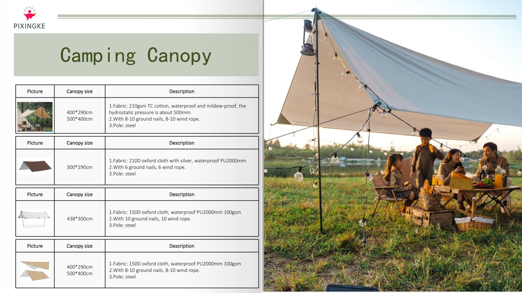 Outdoor Camping Sunshade