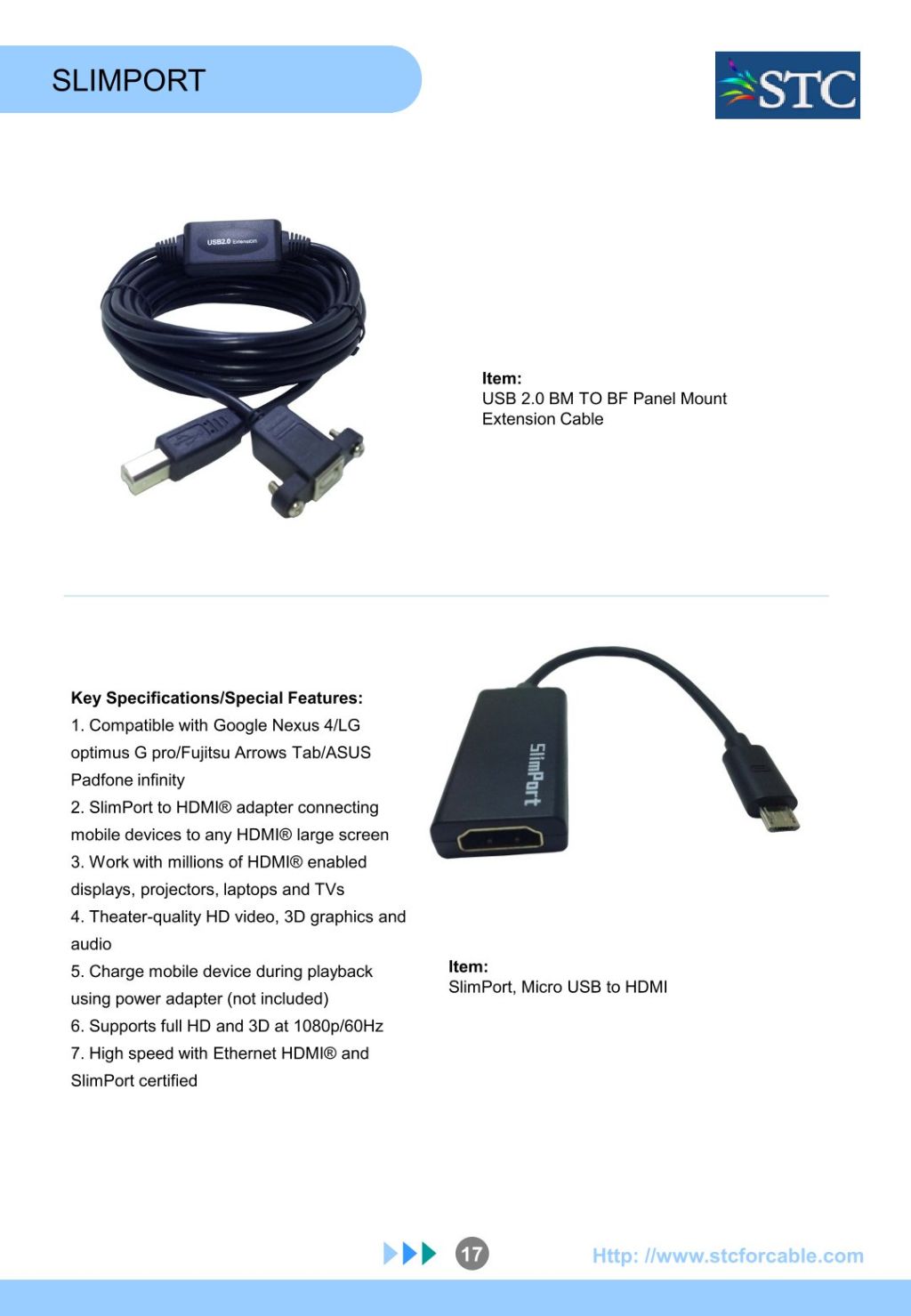 USB 2.0 HDMI Extension Cable
