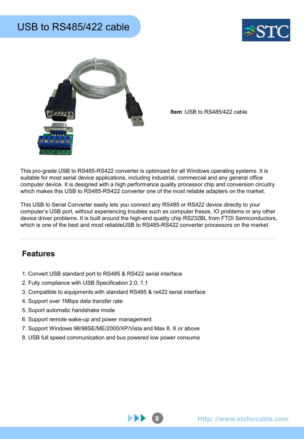 USB to RS485/422 Converter