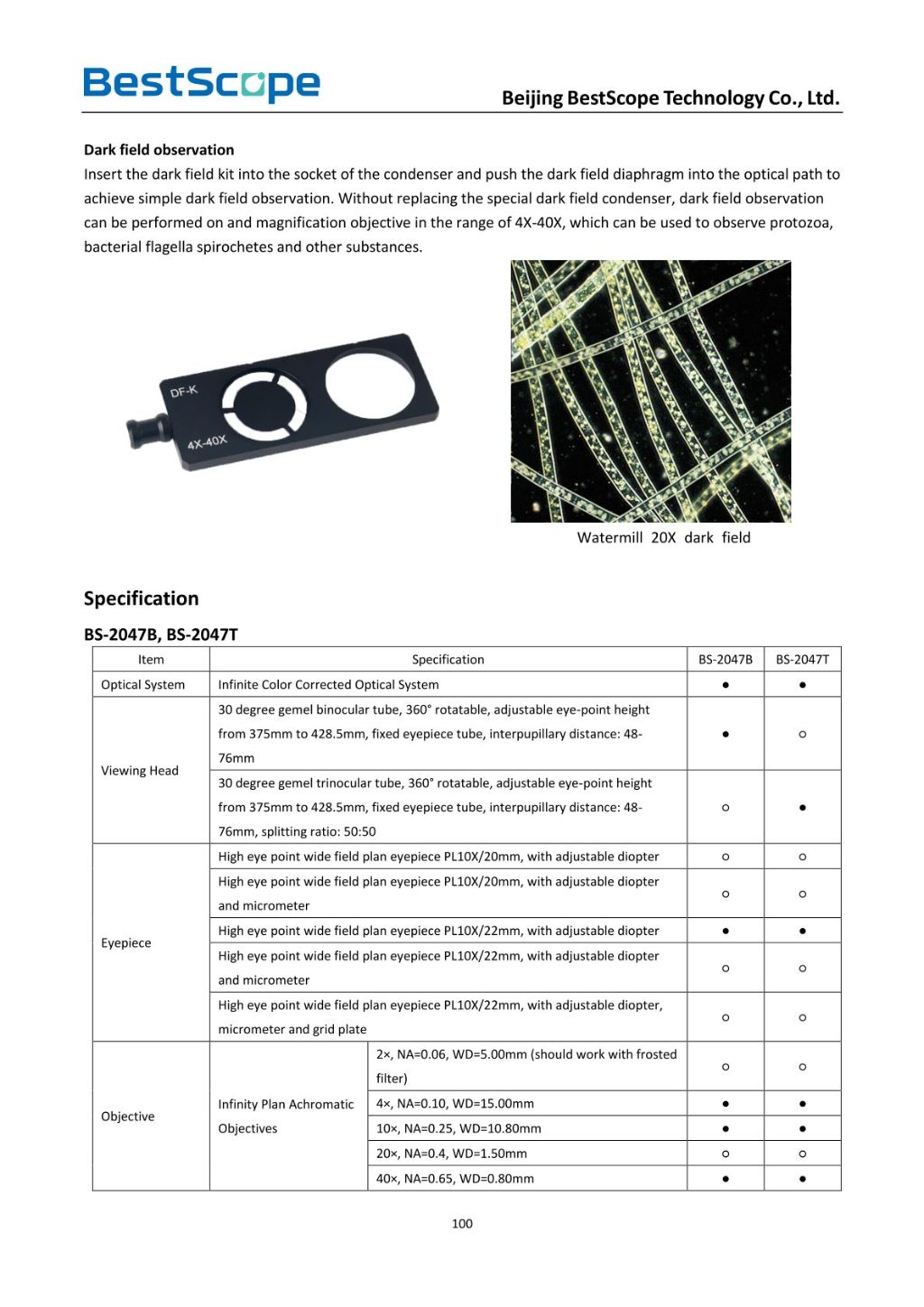 BS-2047 Biological Microscope