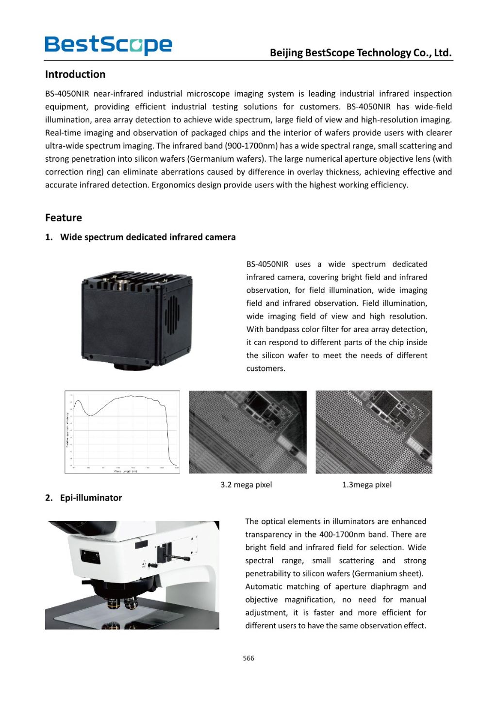 BS-4050NIR Near Infrared Industrial Microscope