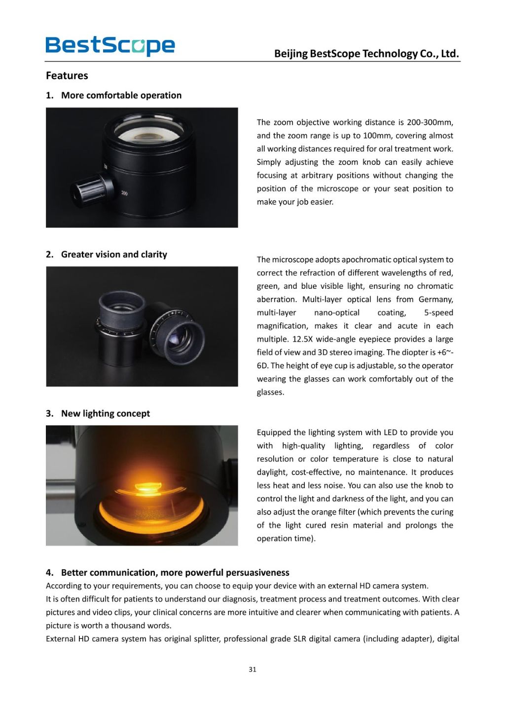 BOM-350 Dental Surgical Microscope