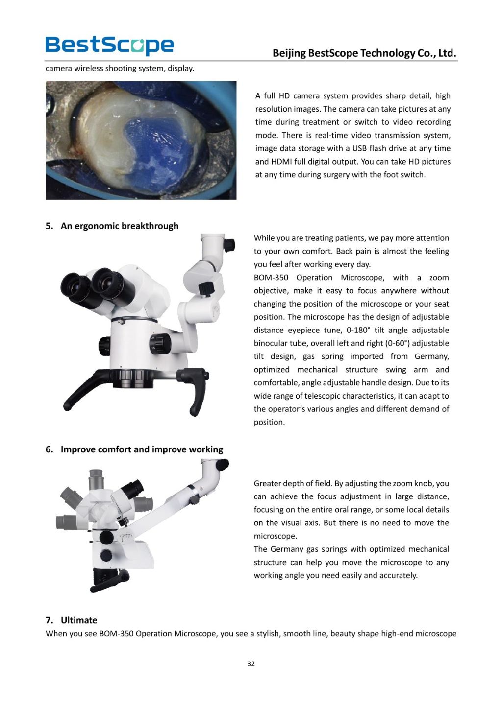 BOM-350 Dental Surgical Microscope