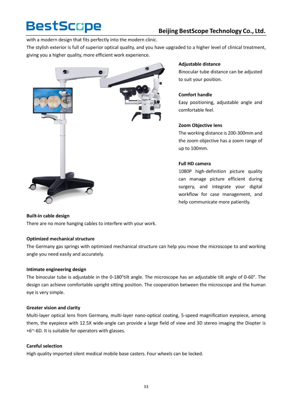 BOM-350 Dental Surgical Microscope