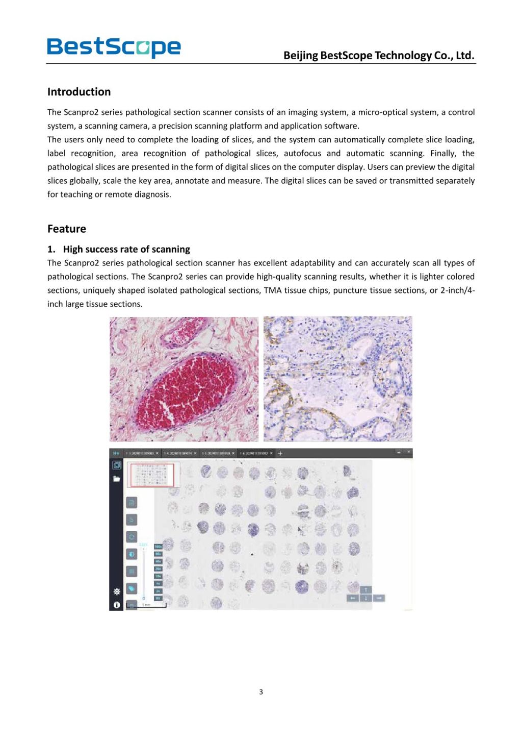 High-Performance Pathology Slide Scanner