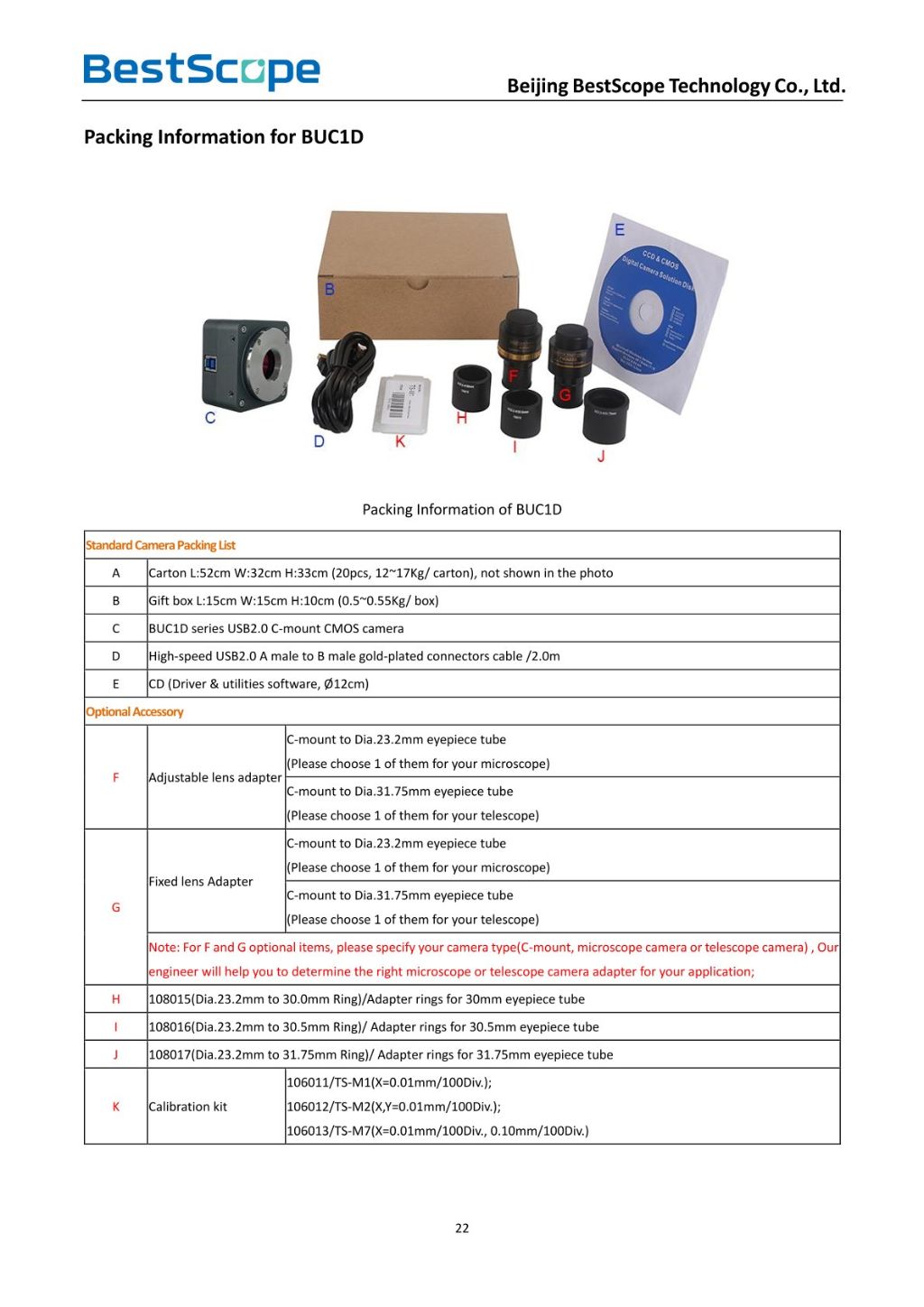 USB2.0 CMOS Microscope Digital Camera