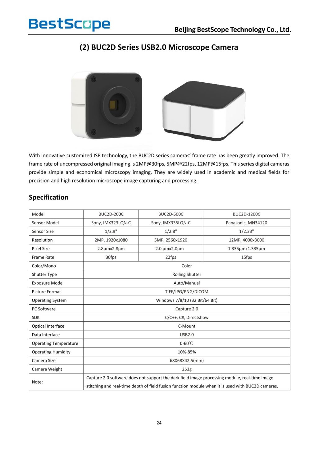 USB2.0 CMOS Microscope Digital Camera