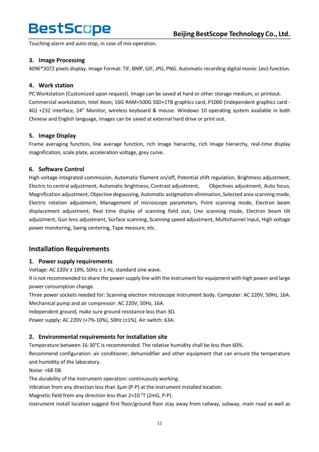 BSM-801 Field Emission Scanning Electron Microscope