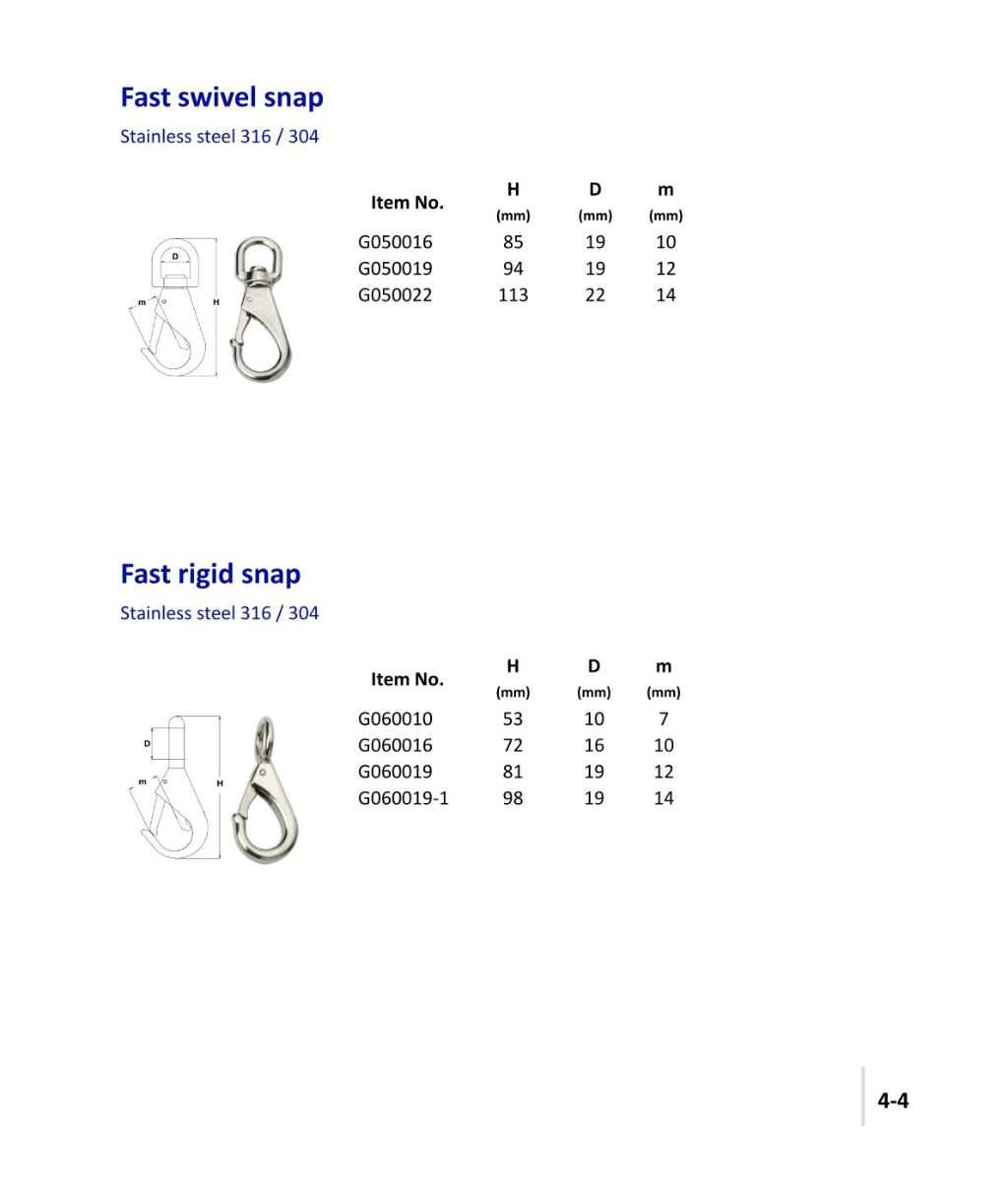 Stainless Steel Quick Hook