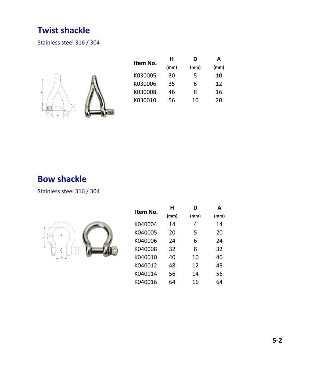 Stainless Steel Twist Locks and Bow Locks