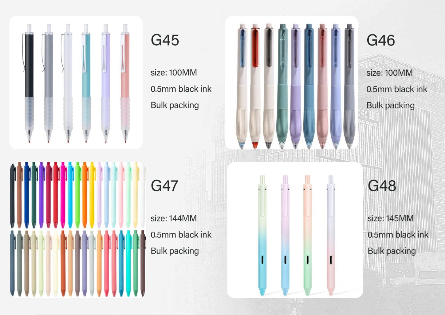 Multicolor Signature Pen Set