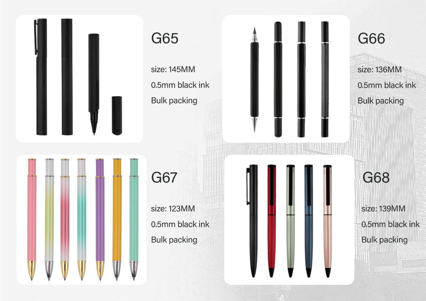 Multicolor Signature Pen Set