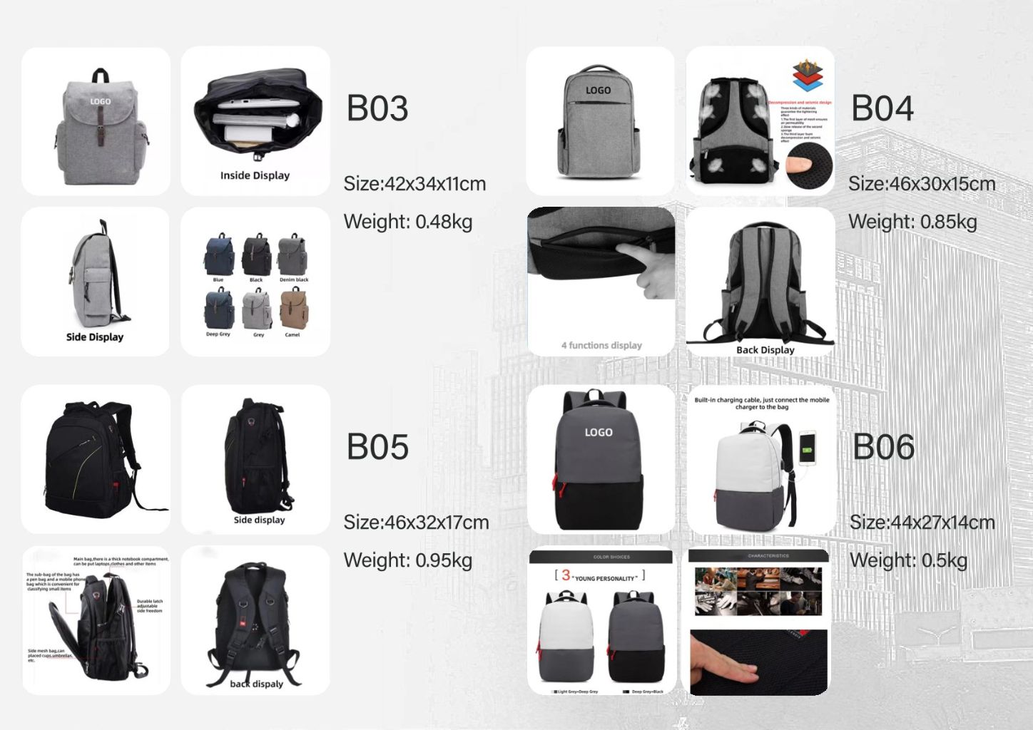 Multi-functional Fashion Backpack