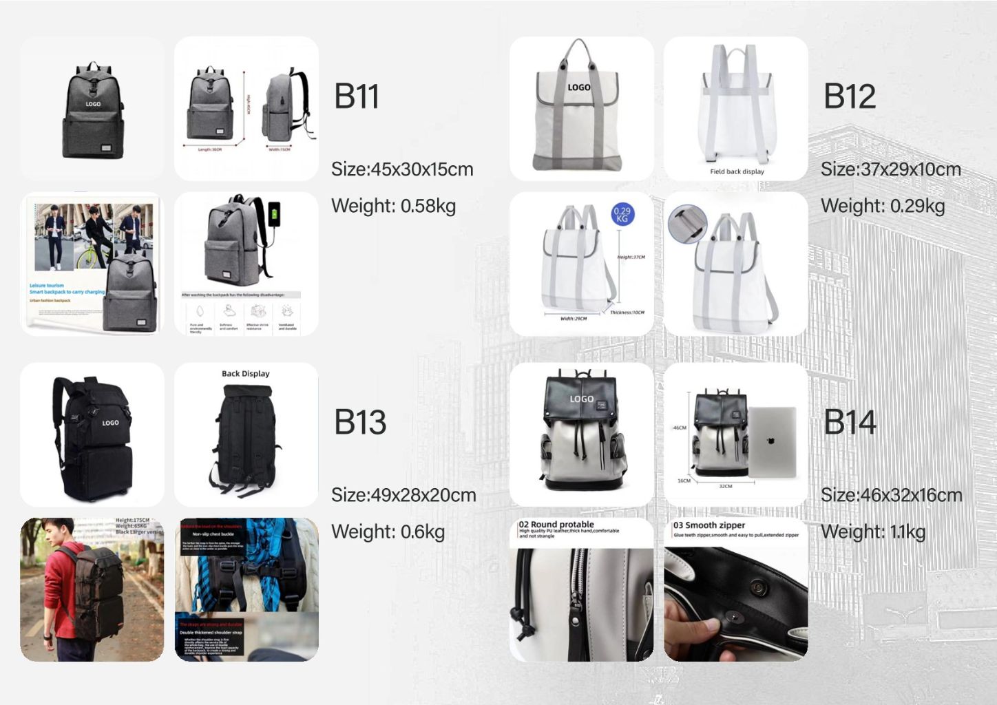 Multi-functional Fashion Backpack
