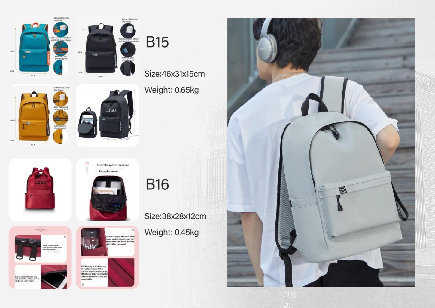Multi-functional Fashion Backpack