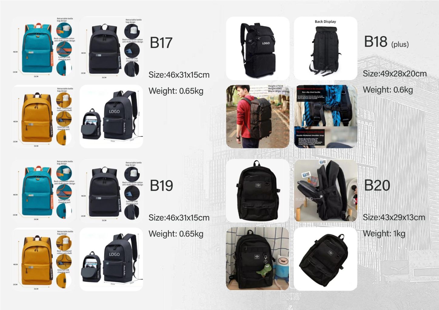 Multi-functional Fashion Backpack