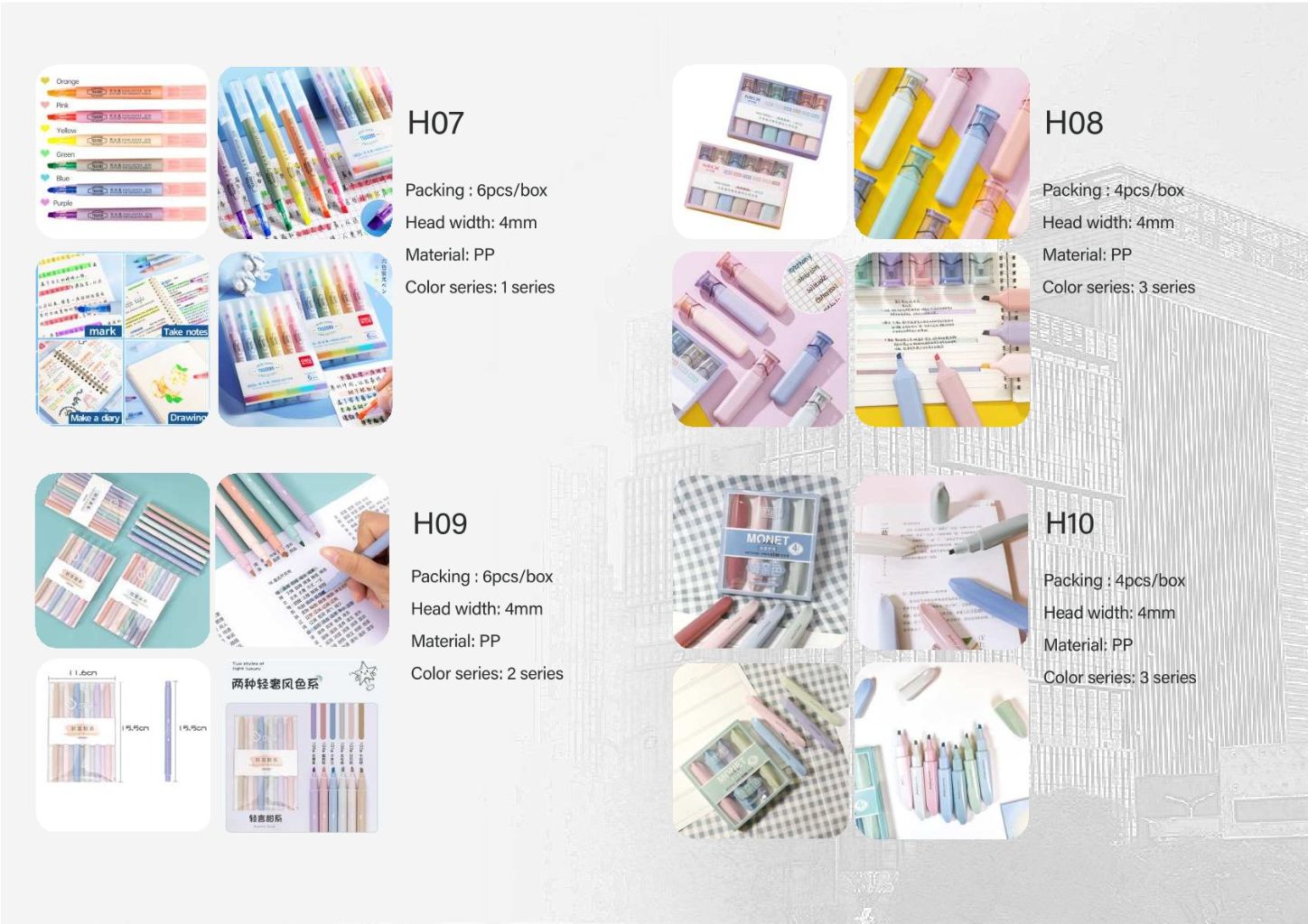 Colorful Water-Based Pen Set