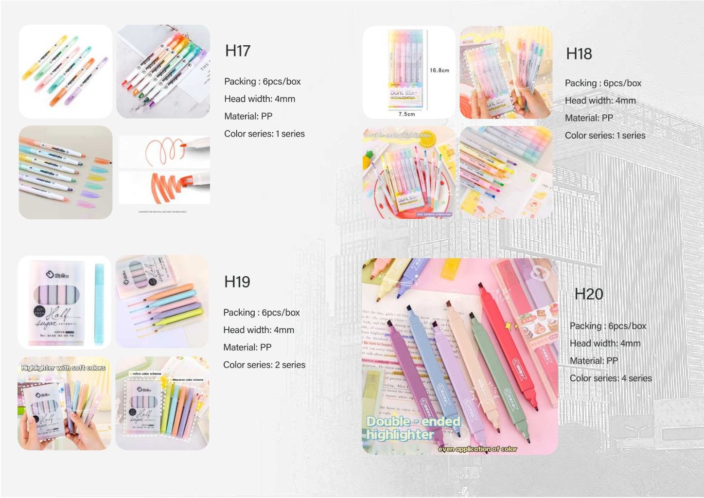 Colorful Water-Based Pen Set