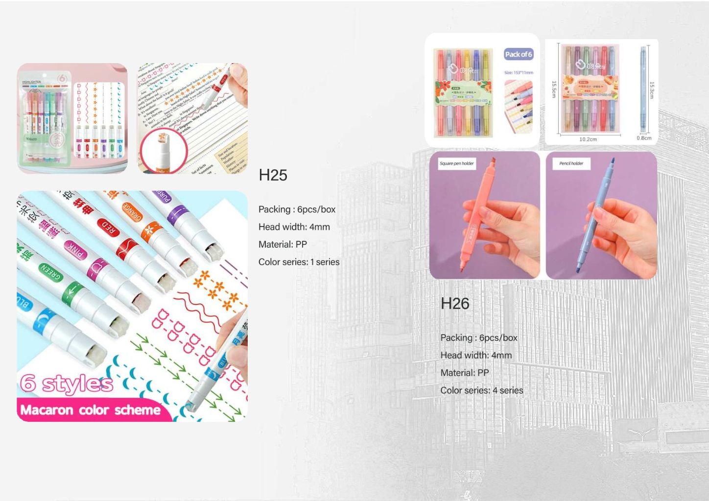 Colorful Water-Based Pen Set