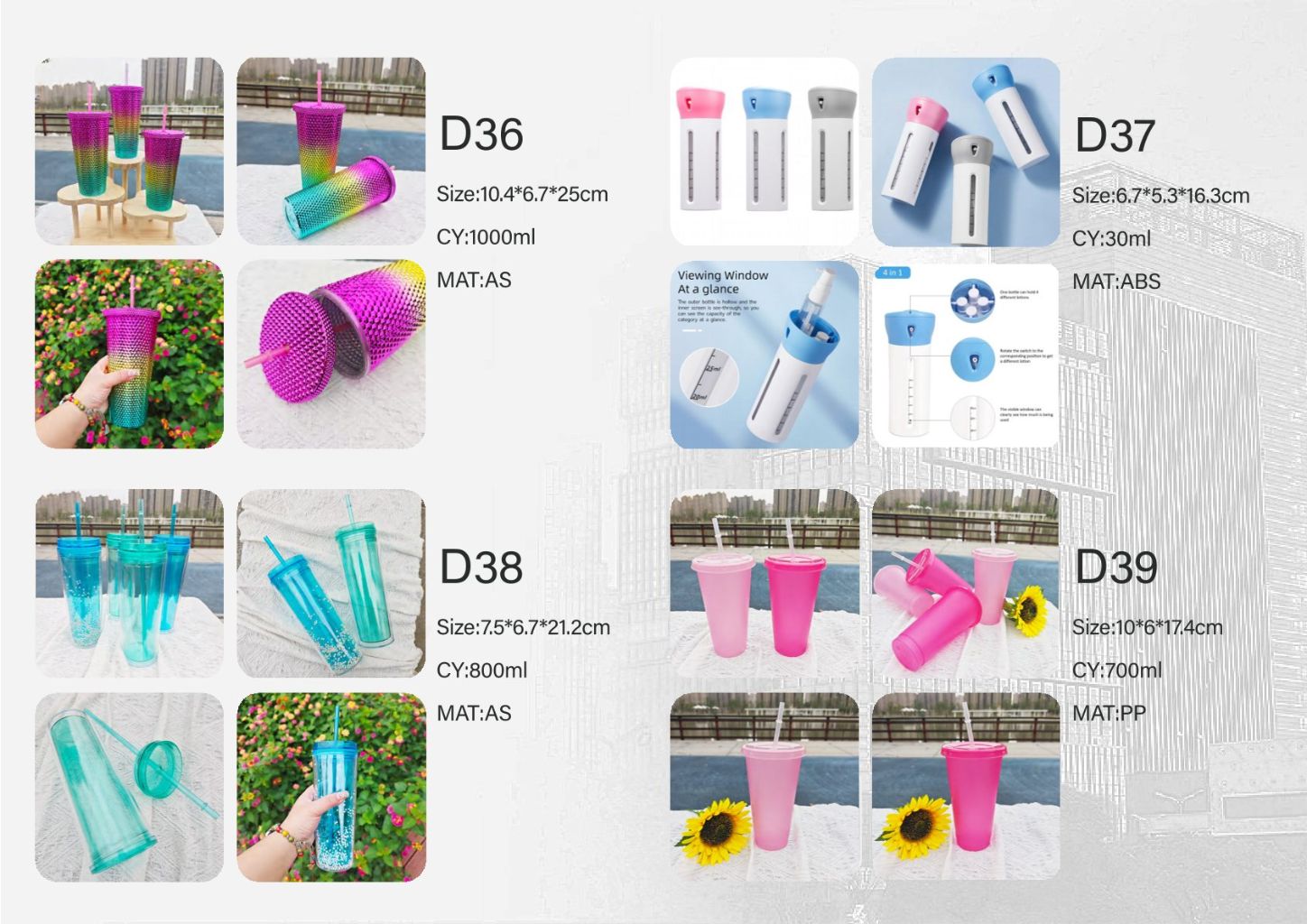 Creative Colorful Plastic Cup