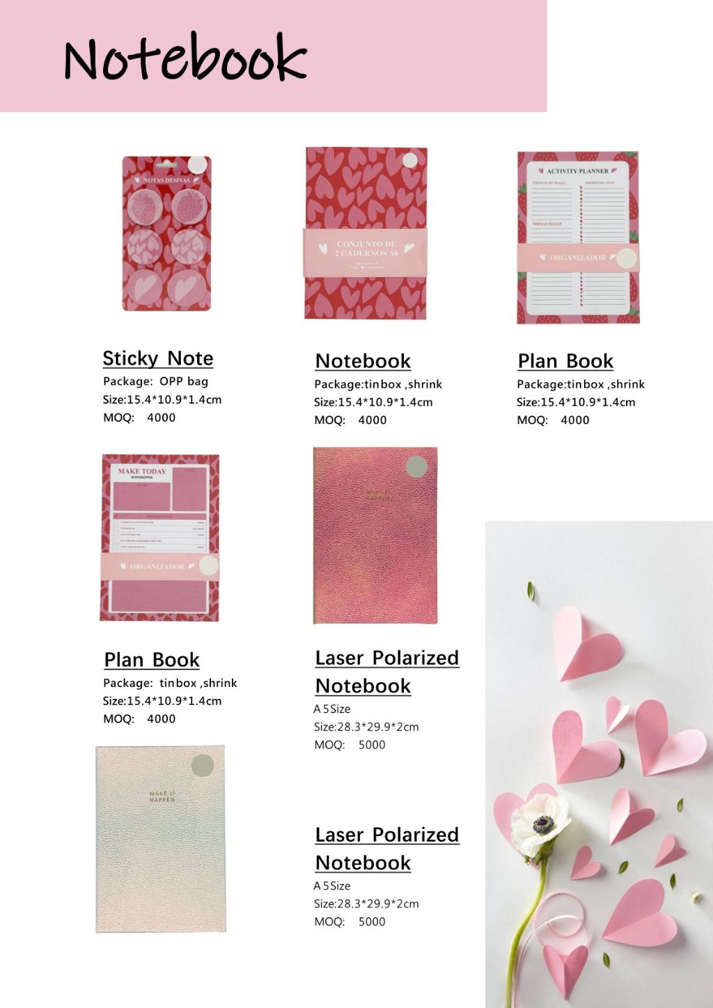 Pink Themed Notebook