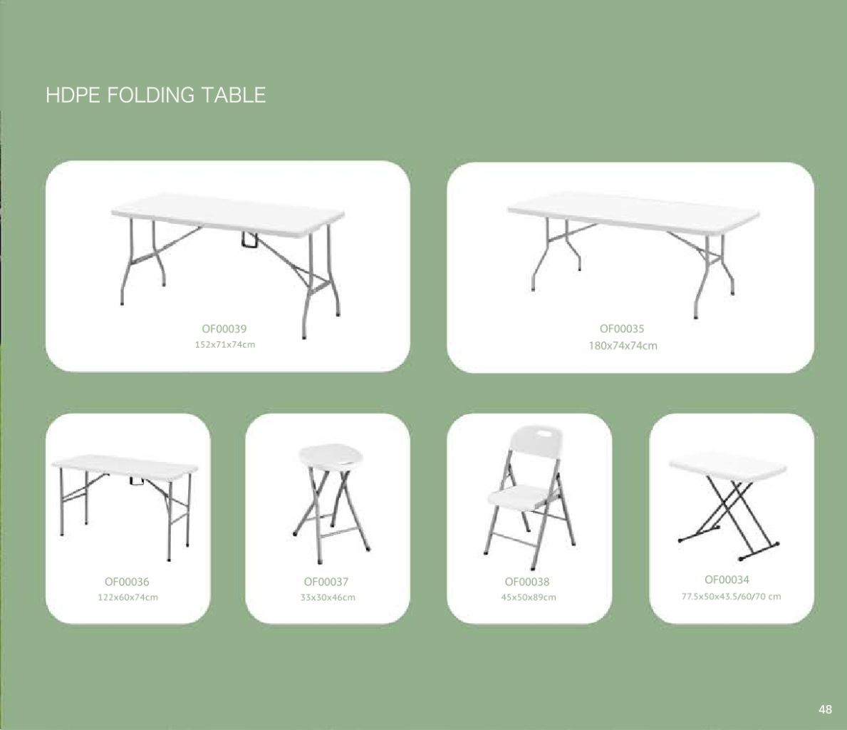 HDPE Folding Table