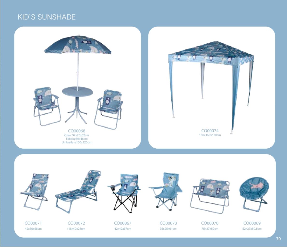 Children's Sunshade Umbrella Set