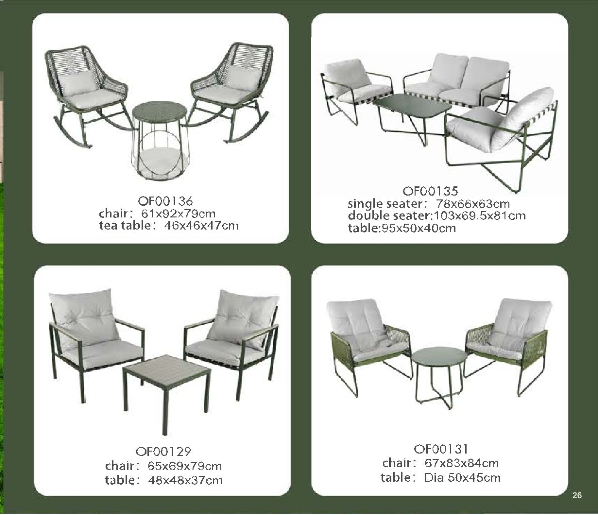 Outdoor Garden Sofa Set