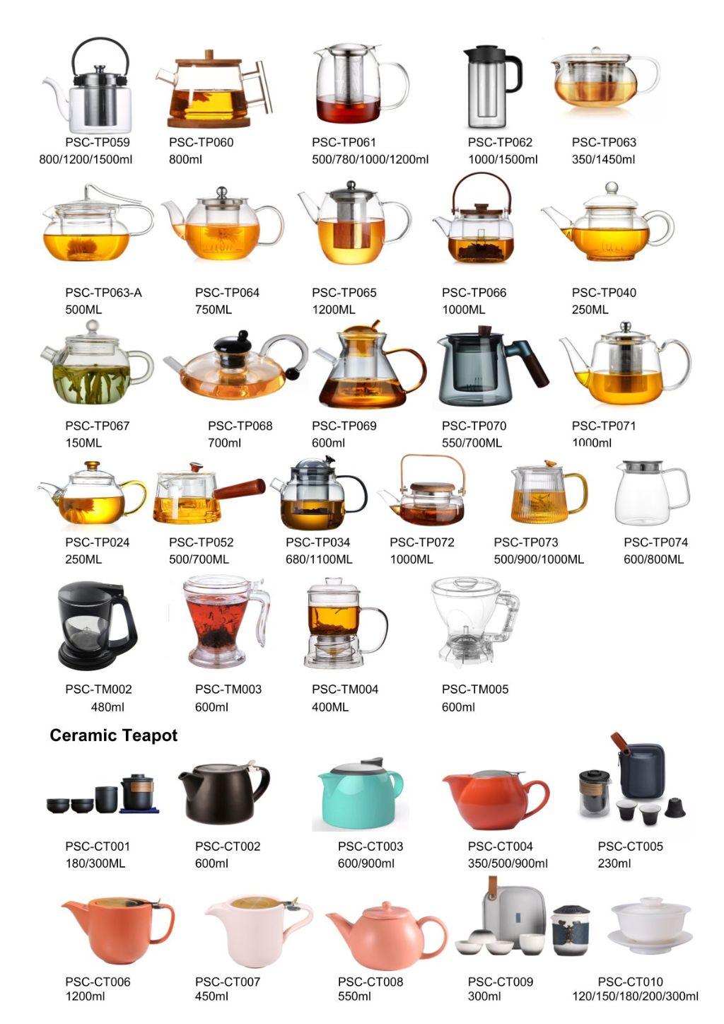 Transparent Glass Teapot