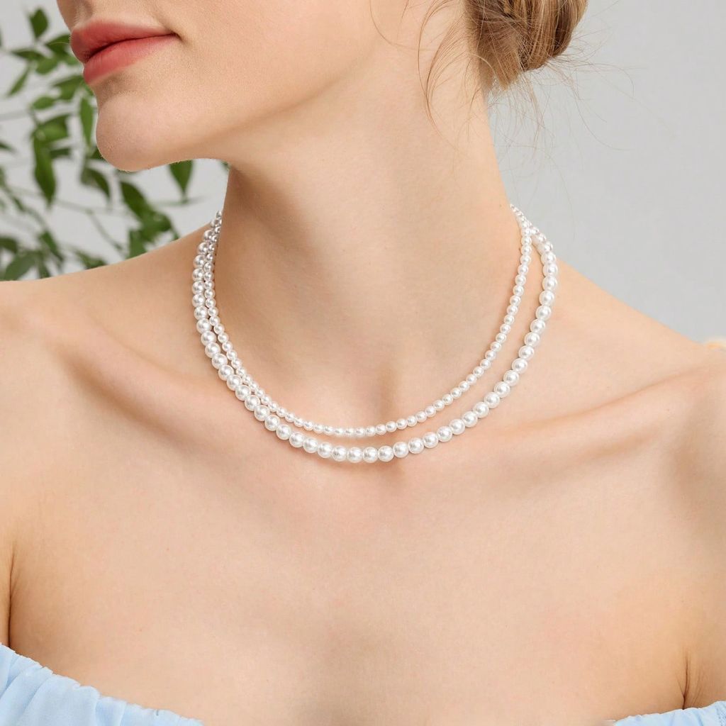 Double Layer Pearl Necklace