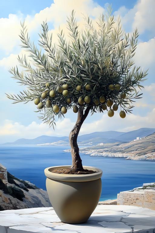 Mini Potted Olive Tree