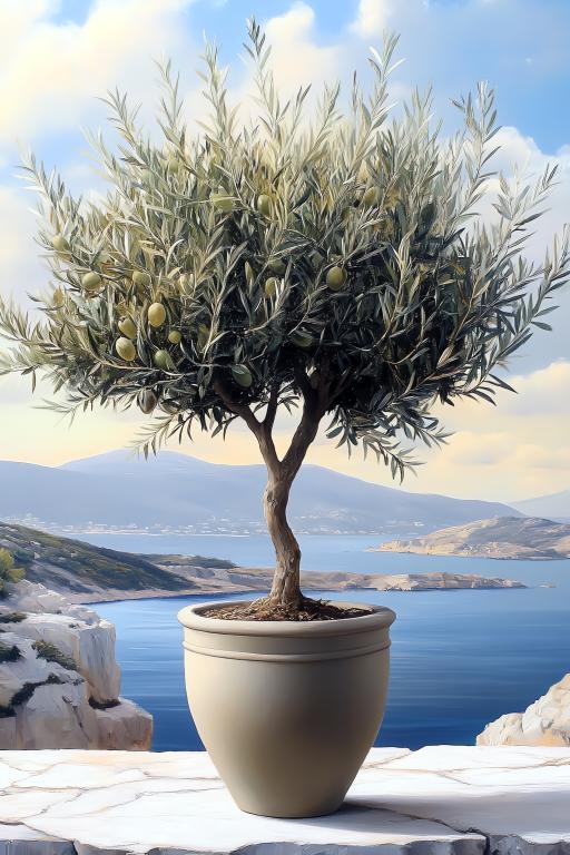 Mini Potted Olive Tree