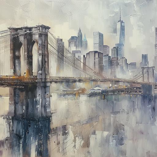 City Landscape Decorative Painting