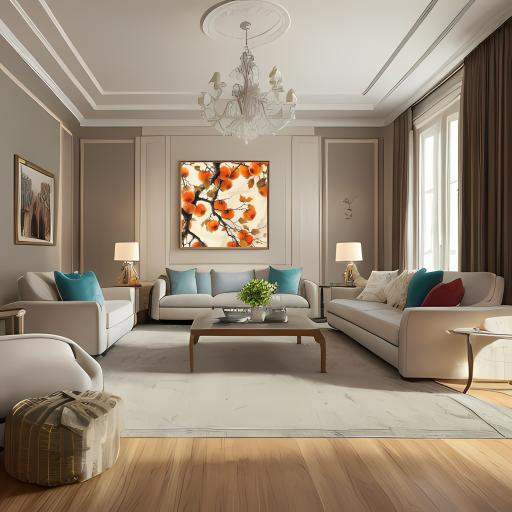Autumn Persimmon Decorative Painting
